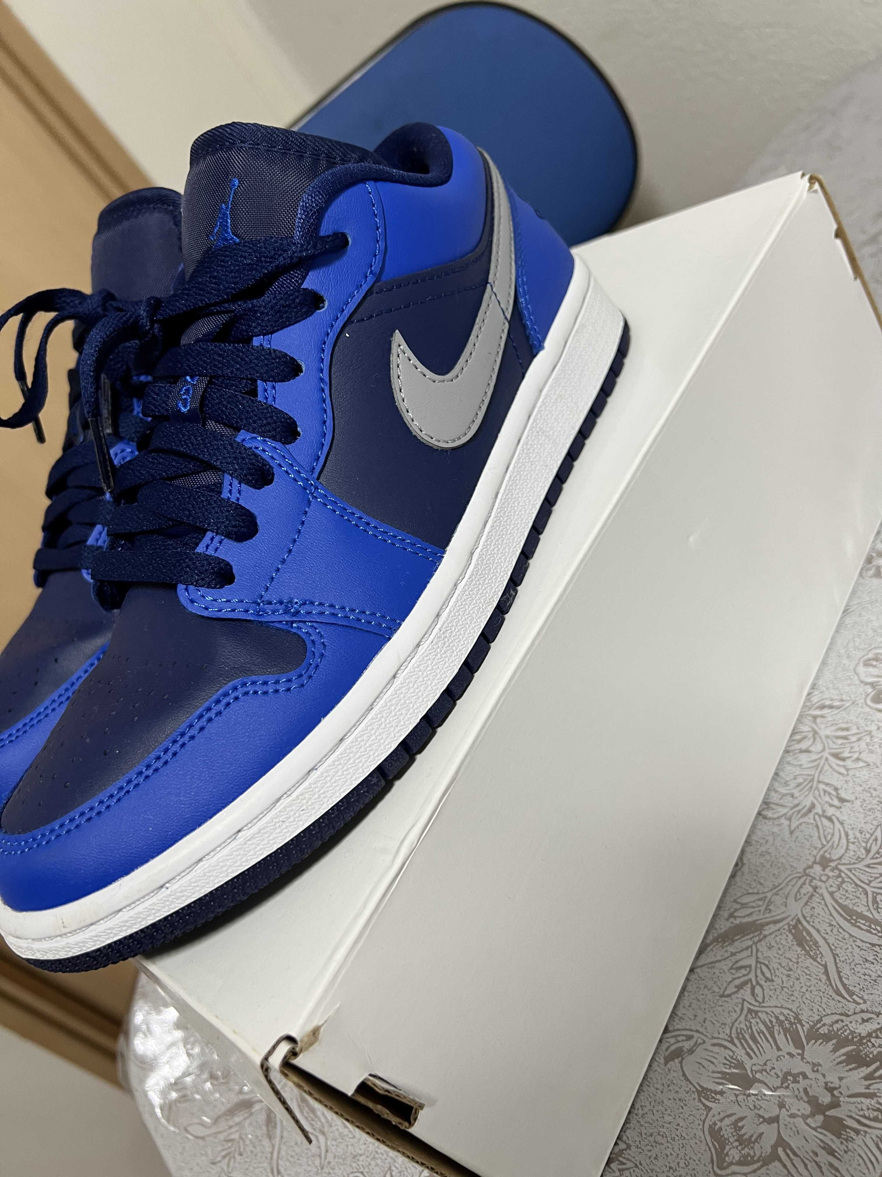 Nike Women's Air Jordan 1 Low "Game Royal/Stealth Blue/Void White"