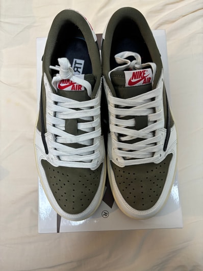 Travis Scott × Nike Air Jordan 1 Low OG SP "Reverse Olive"