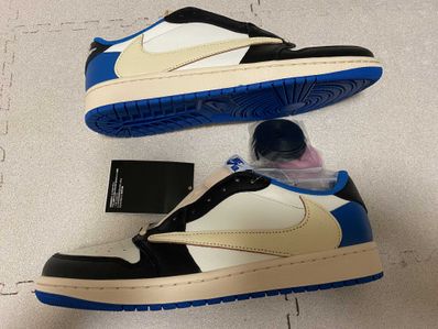 Travis Scott × fragment design × Nike Air Jordan 1 Low OG SP "Military Blue"