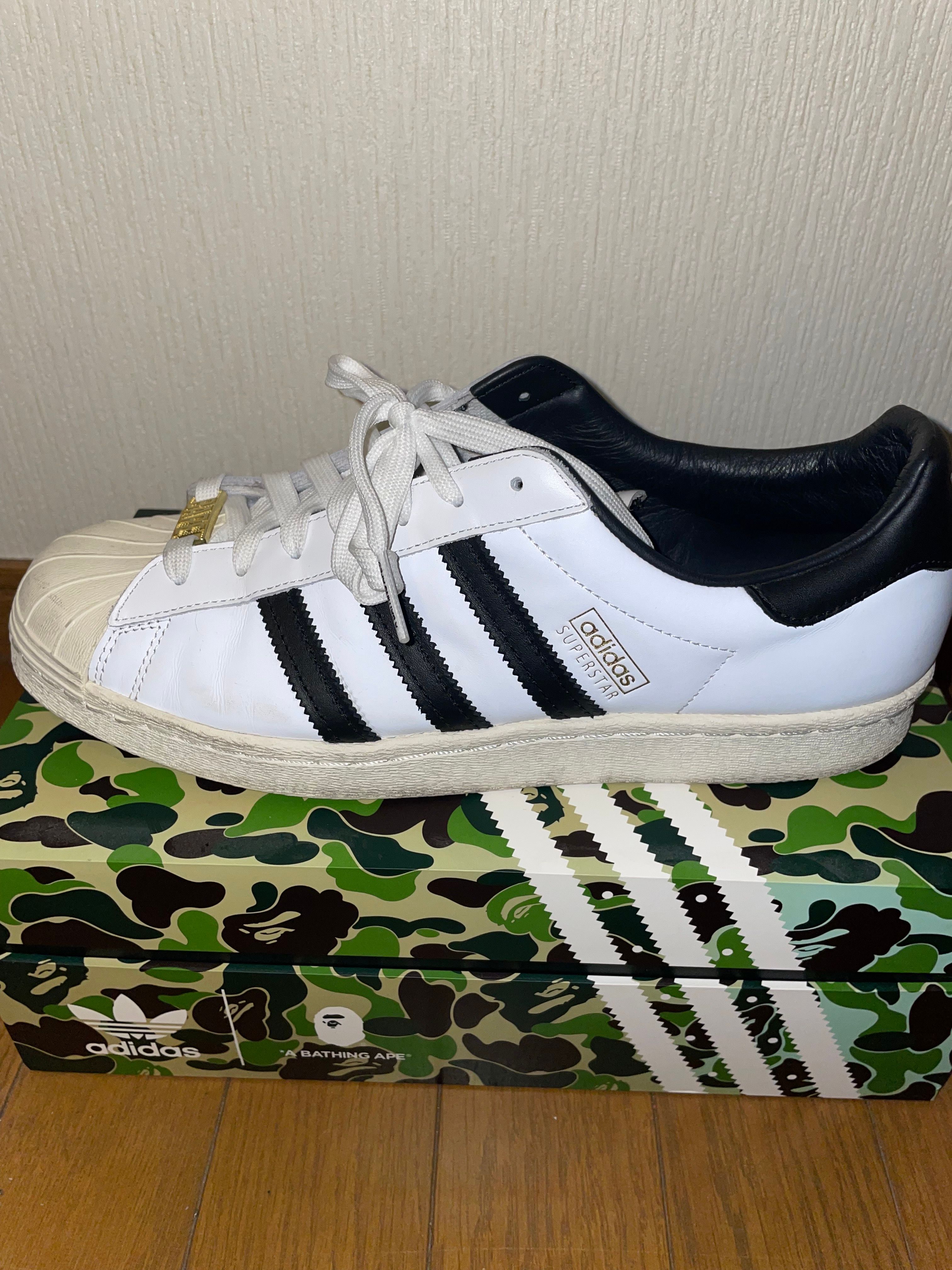 A BATHING APE × adidas Superstar 80s "White/Black"