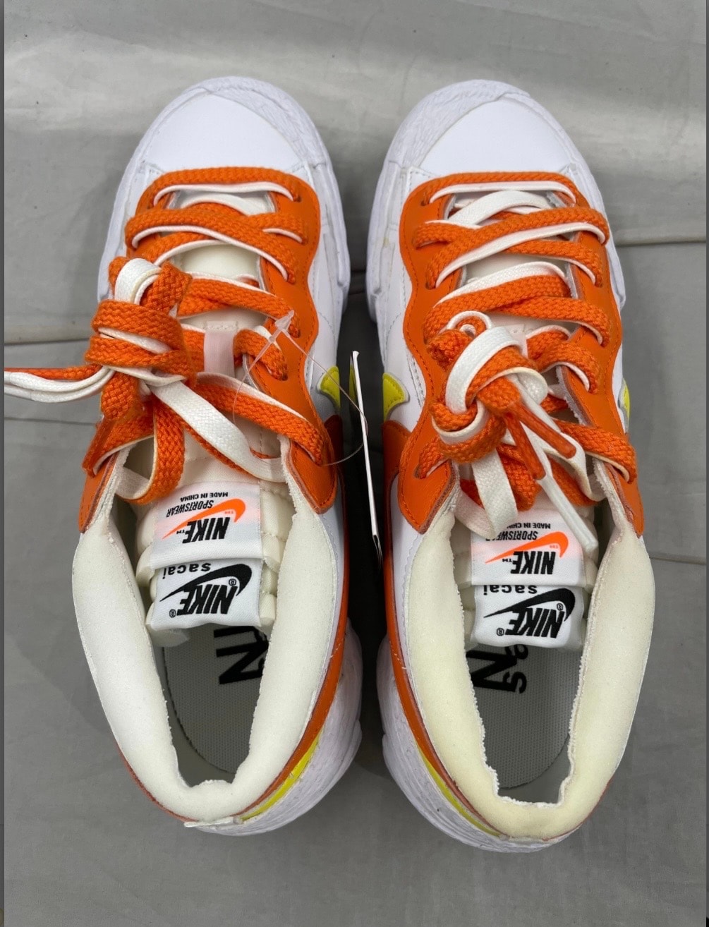 SACAI × NIKE BLAZER LOW "MAGMA ORANGE"