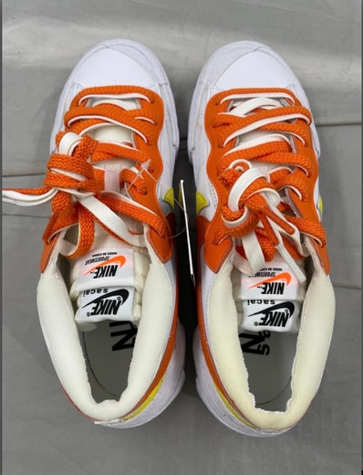 SACAI × NIKE BLAZER LOW "MAGMA ORANGE"