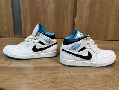 Nike Air Jordan 1 Mid "White/Laser blue"