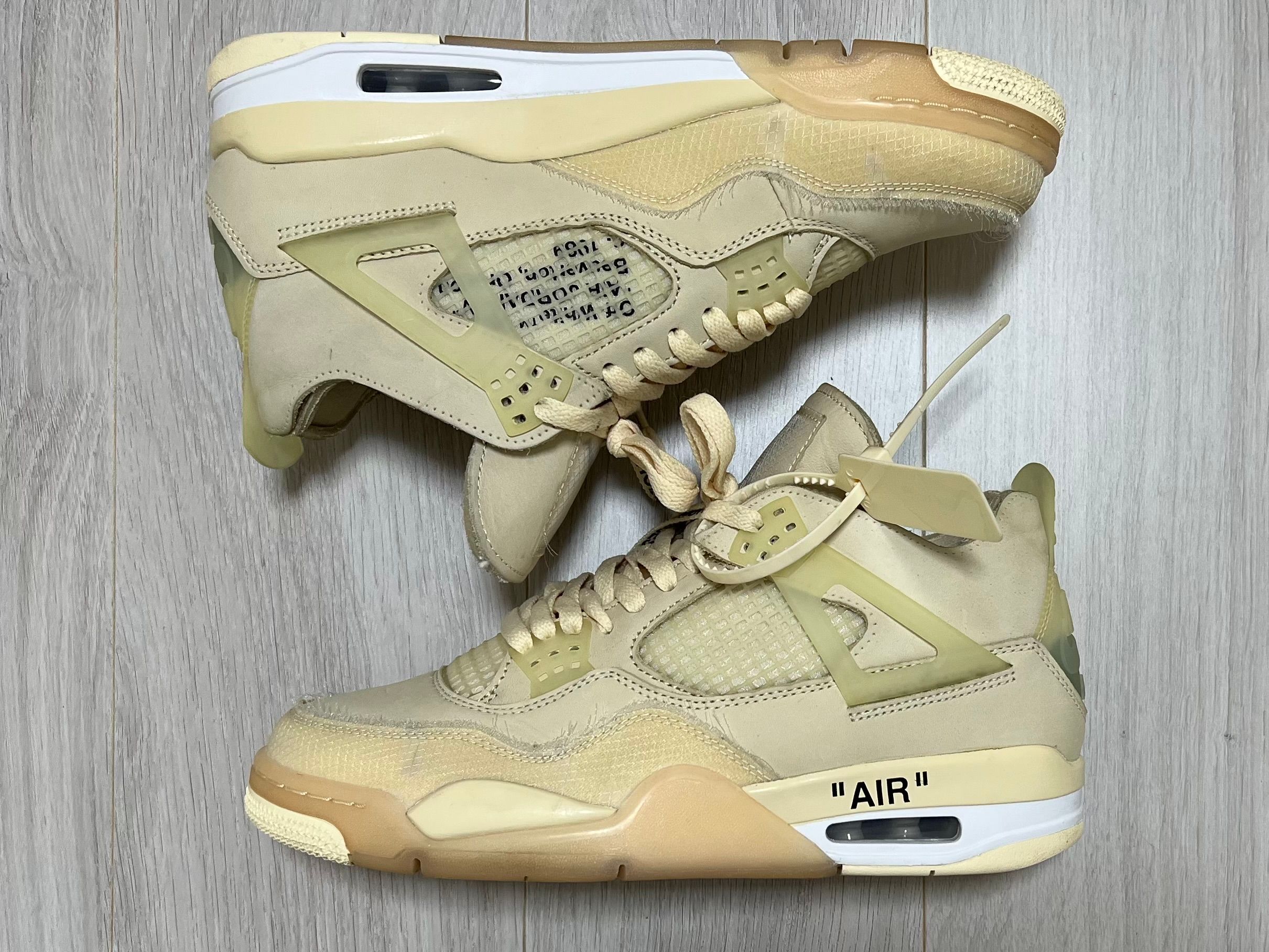 Off-White × Nike Women's Air Jordan 4 SP "Sail"