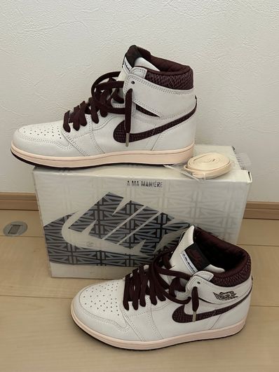 A Ma Maniere × Nike Air Jordan 1 Retro High OG "Sail and Burgundy"