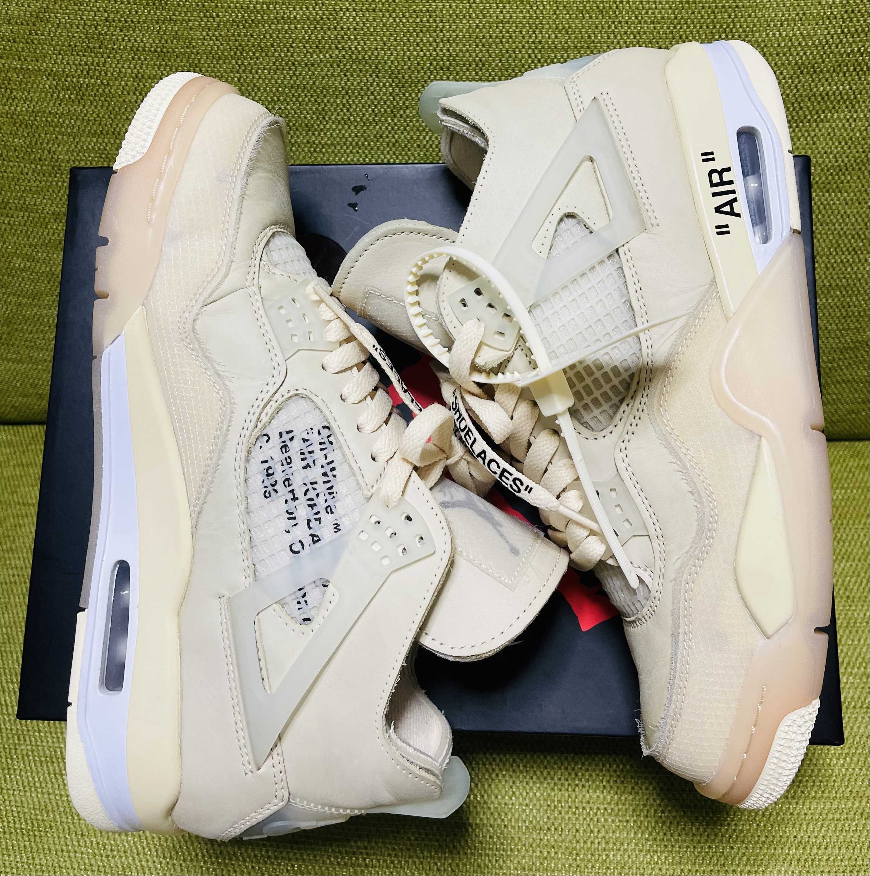 Off-White × Nike Women's Air Jordan 4 SP "Sail"