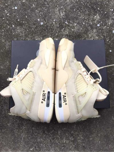 Off-White × Nike Women's Air Jordan 4 SP "Sail"