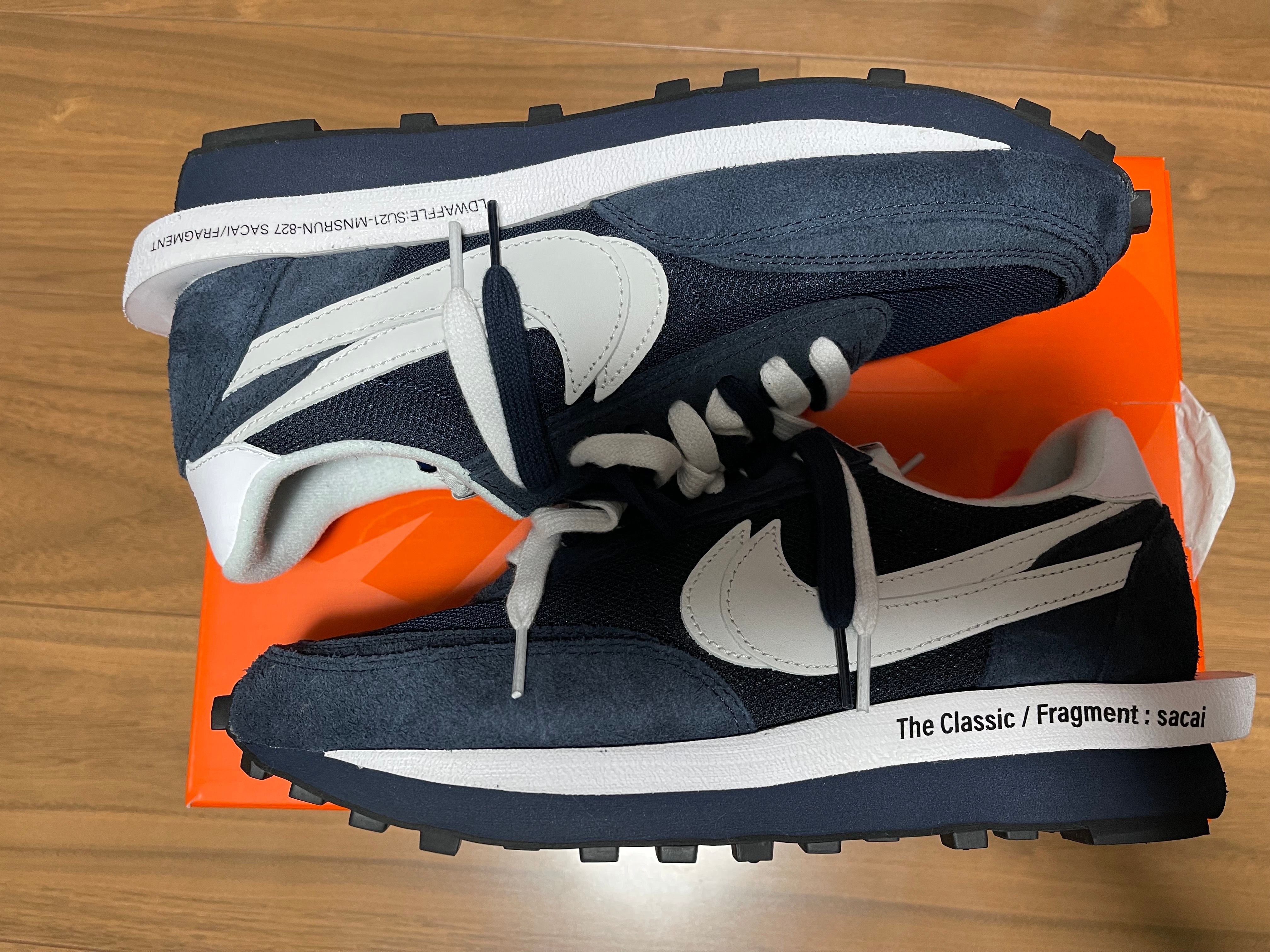 Fragment × sacai × Nike LD Waffle "Blackended Blue"