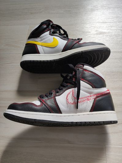 Nike Air Jordan 1 High OG Defiant "Black/Yellow/Gym Red"