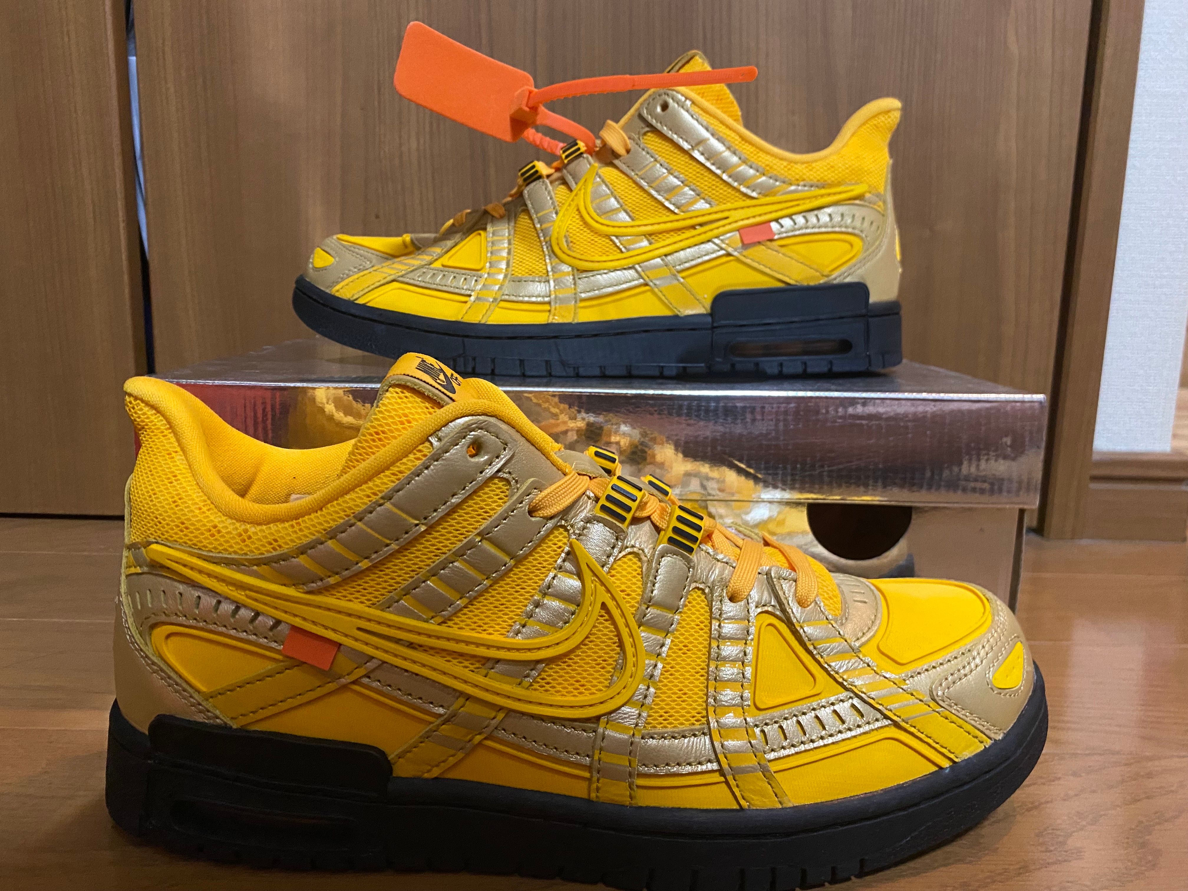 Off-White × Nike Air Rubber Dunk "University Gold"