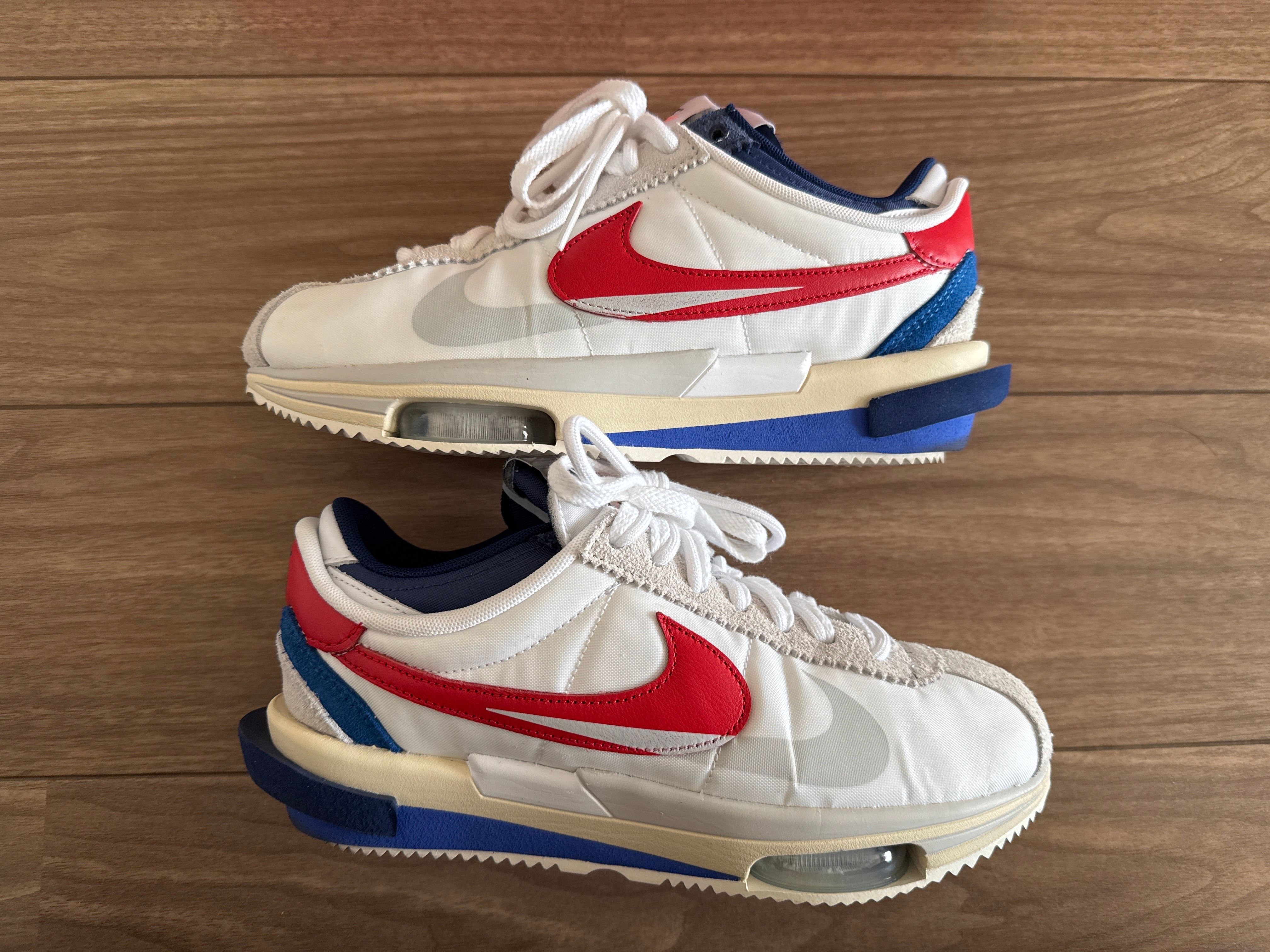 sacai × Nike Zoom Cortez "White and University Red"