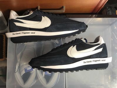 Fragment × sacai × Nike LD Waffle "Blackended Blue"