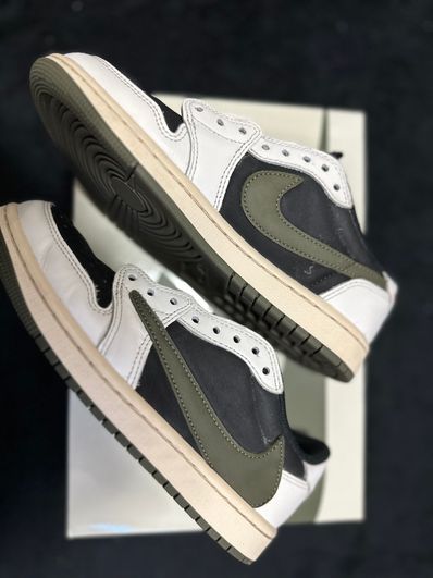 Travis Scott × Nike Women's Air Jordan 1 Low OG "Medium Olive"