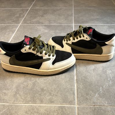 Travis Scott × Nike Women's Air Jordan 1 Low OG "Medium Olive"