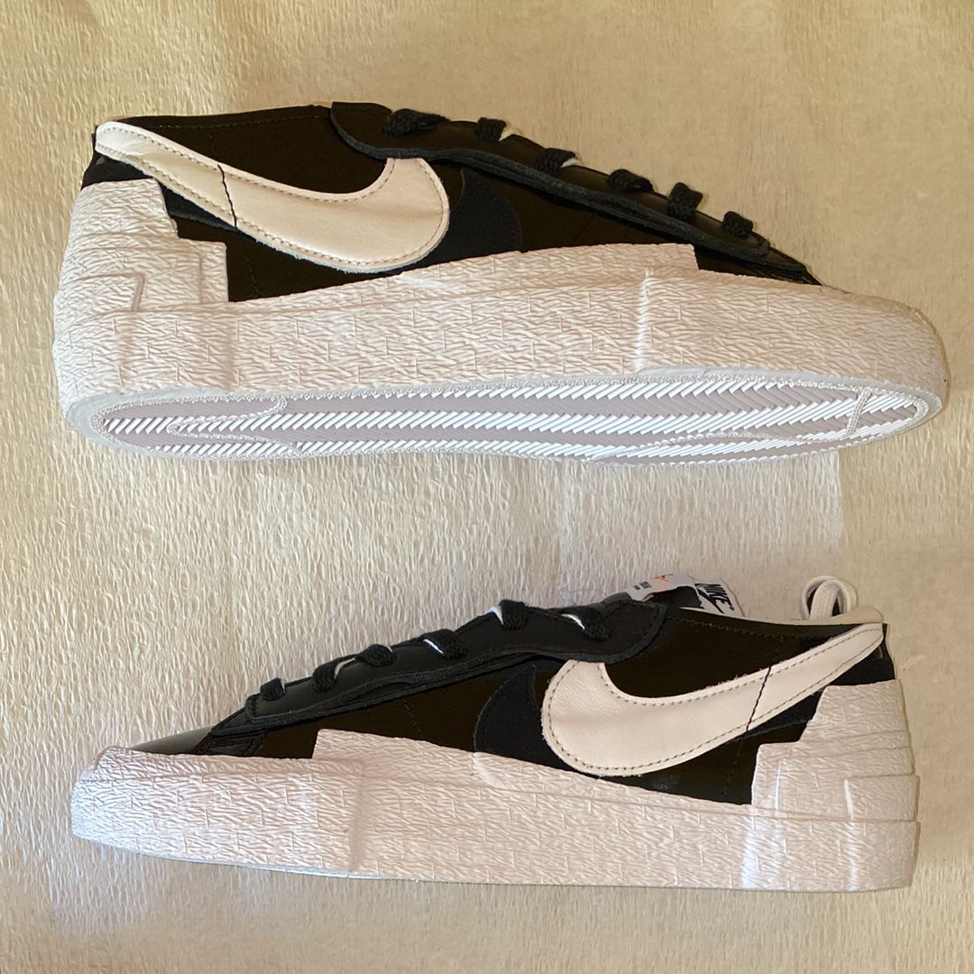 sacai × Nike Blazer Low "Black Patent Leather"