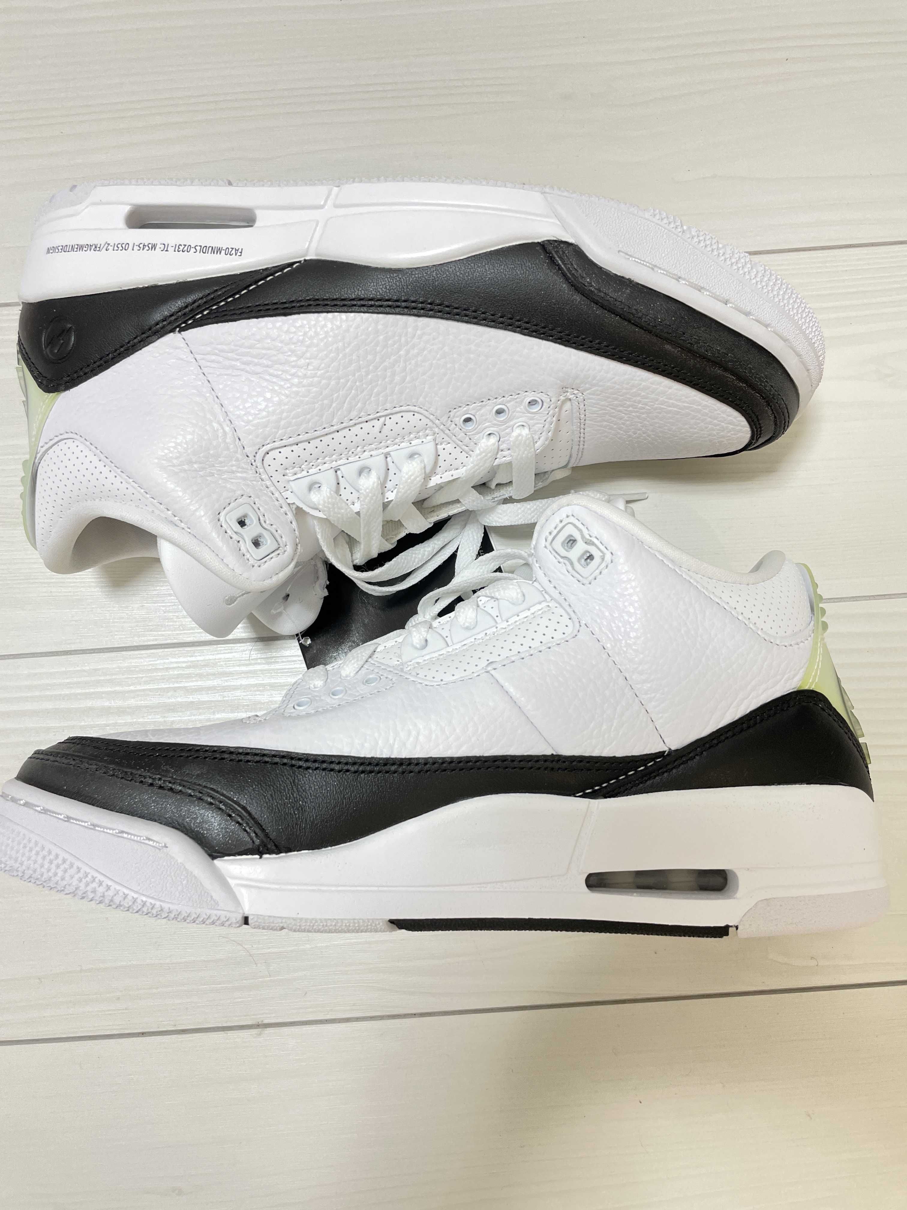 Fragment × Nike Air Jordan 3 "White/Black"