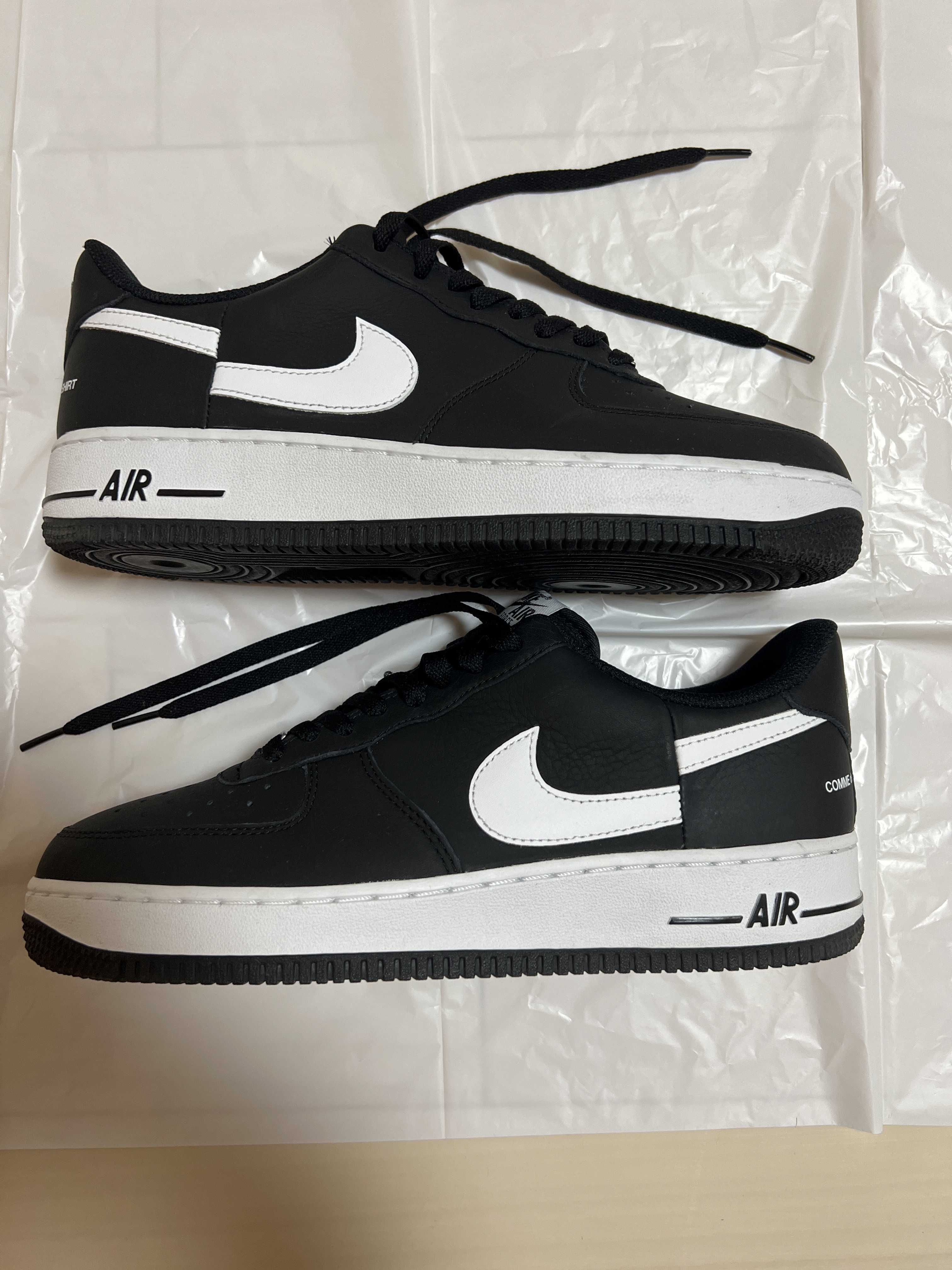 Supreme × COMME des GARCONS SHIRT × Nike Air Force 1 Low "Black/White" (2018)