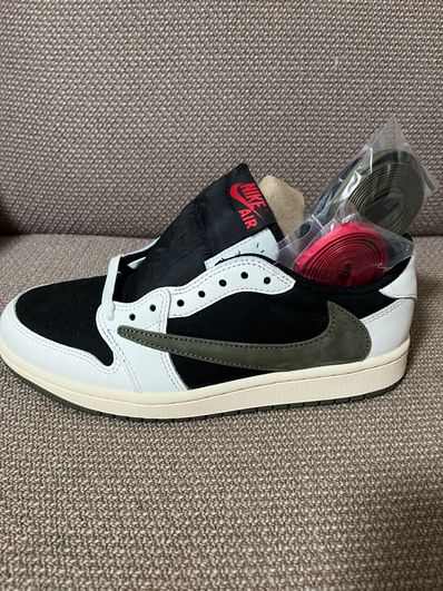 Travis Scott × Nike Women's Air Jordan 1 Low OG "Medium Olive"