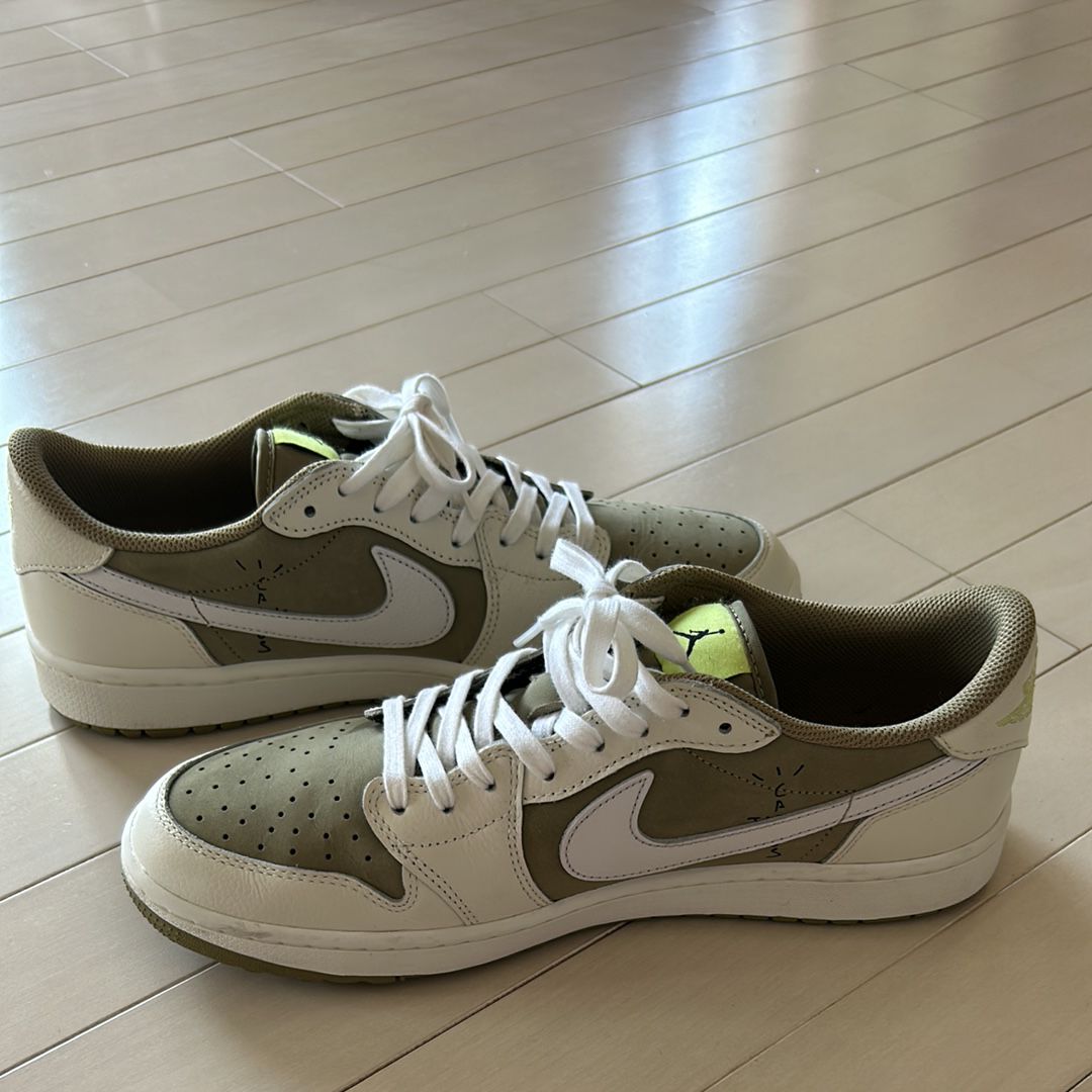 Travis Scott × Nike Air Jordan 1 Low Golf NRG "Neutral Olive"