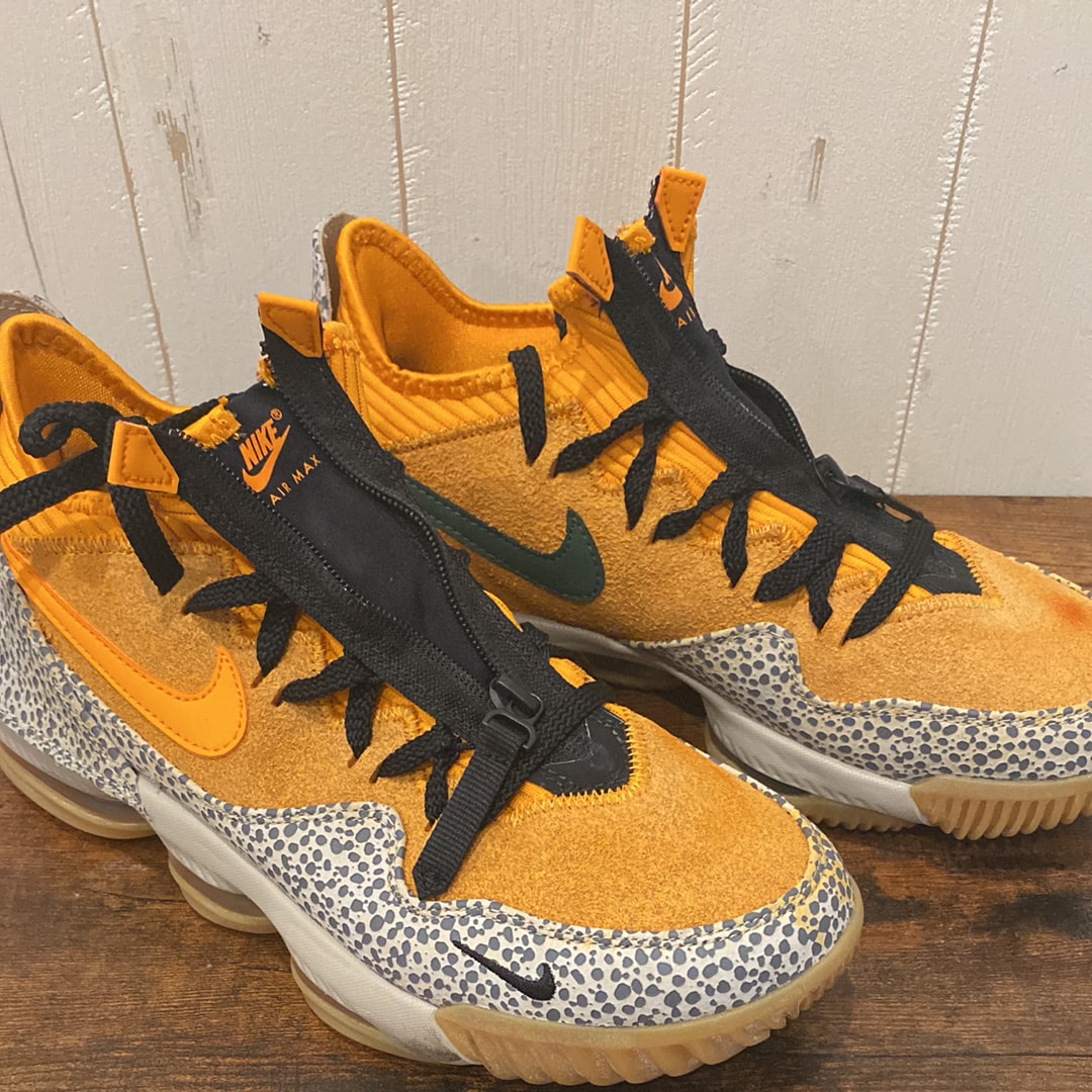 atmos × Nike LeBron 16 Low "Safari" (CD9471-800/CI3358-800)