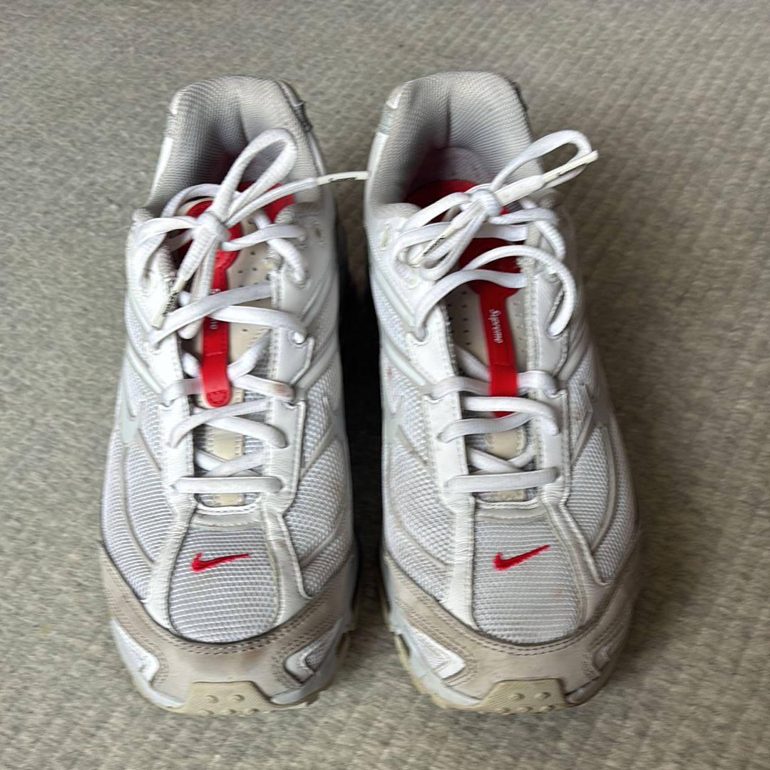 Supreme × Nike Shox Ride 2 "White/Grey Fog/Flat Platinum"