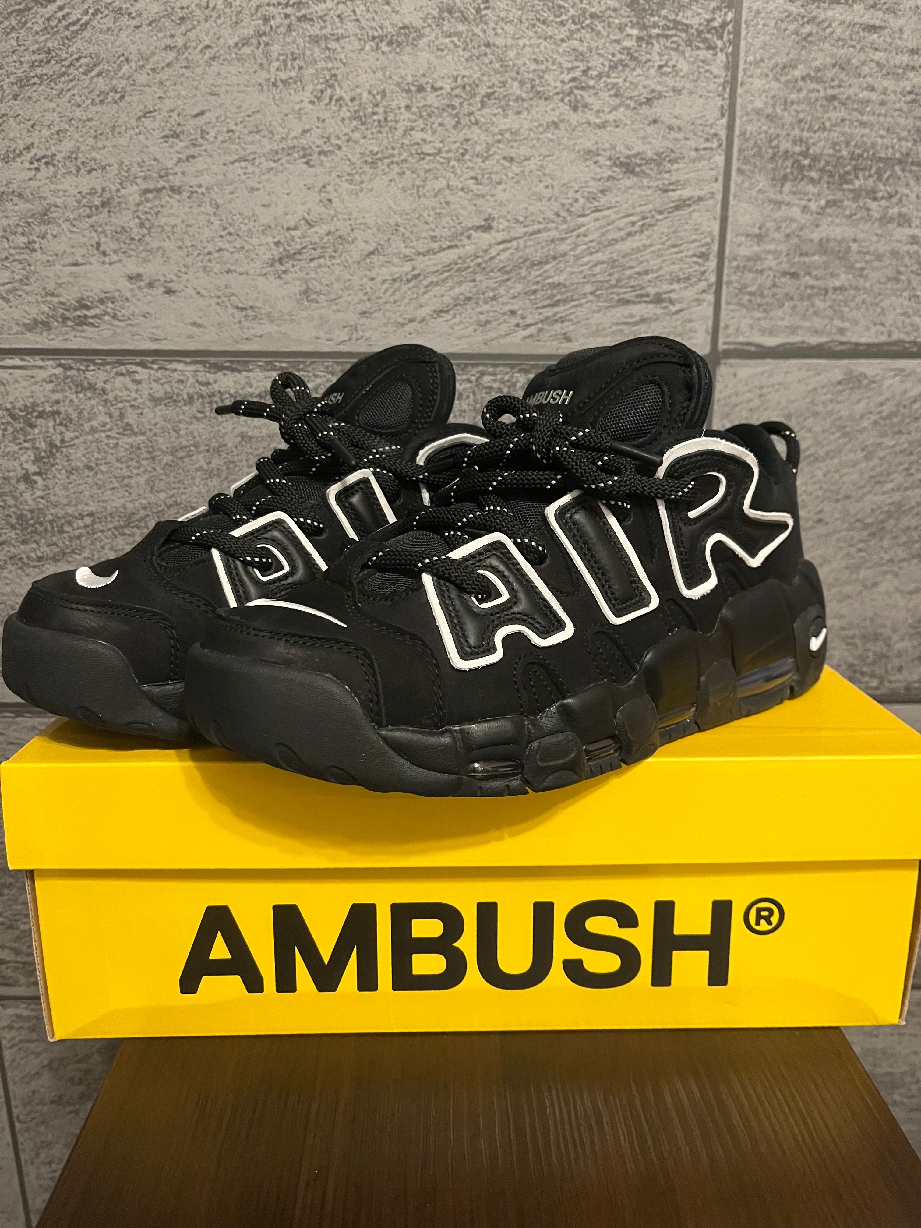 AMBUSH × Nike Air More Uptempo Low "Black and White"