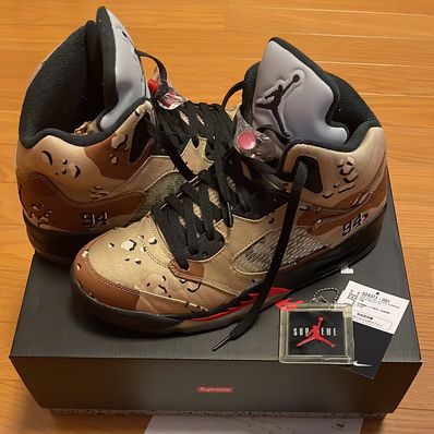 Supreme × Nike Air Jordan 5 Retro "Desert Camo"