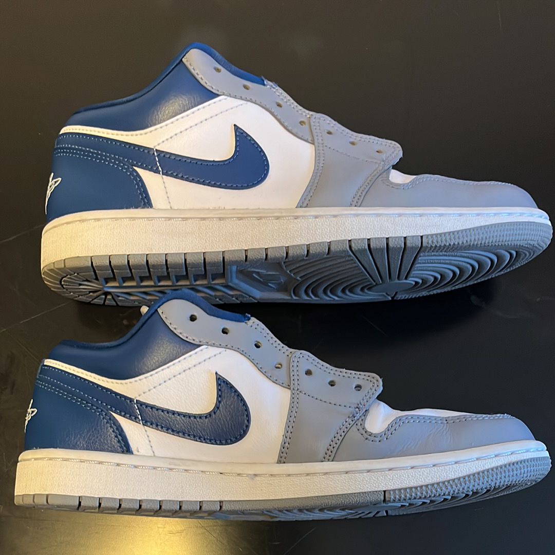 Nike Women's Air Jordan 1 Low "Grey and Blue"