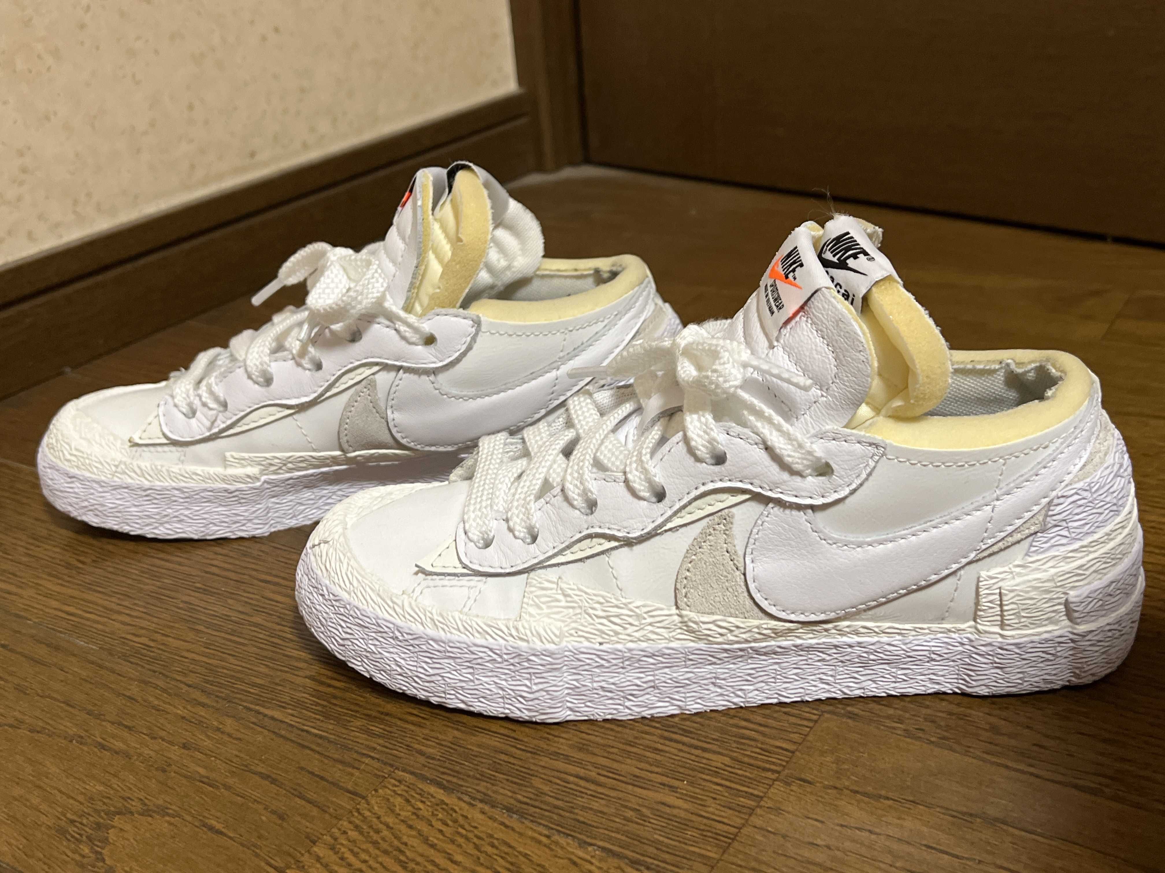 sacai × Nike Blazer Low "White Patent Leather"