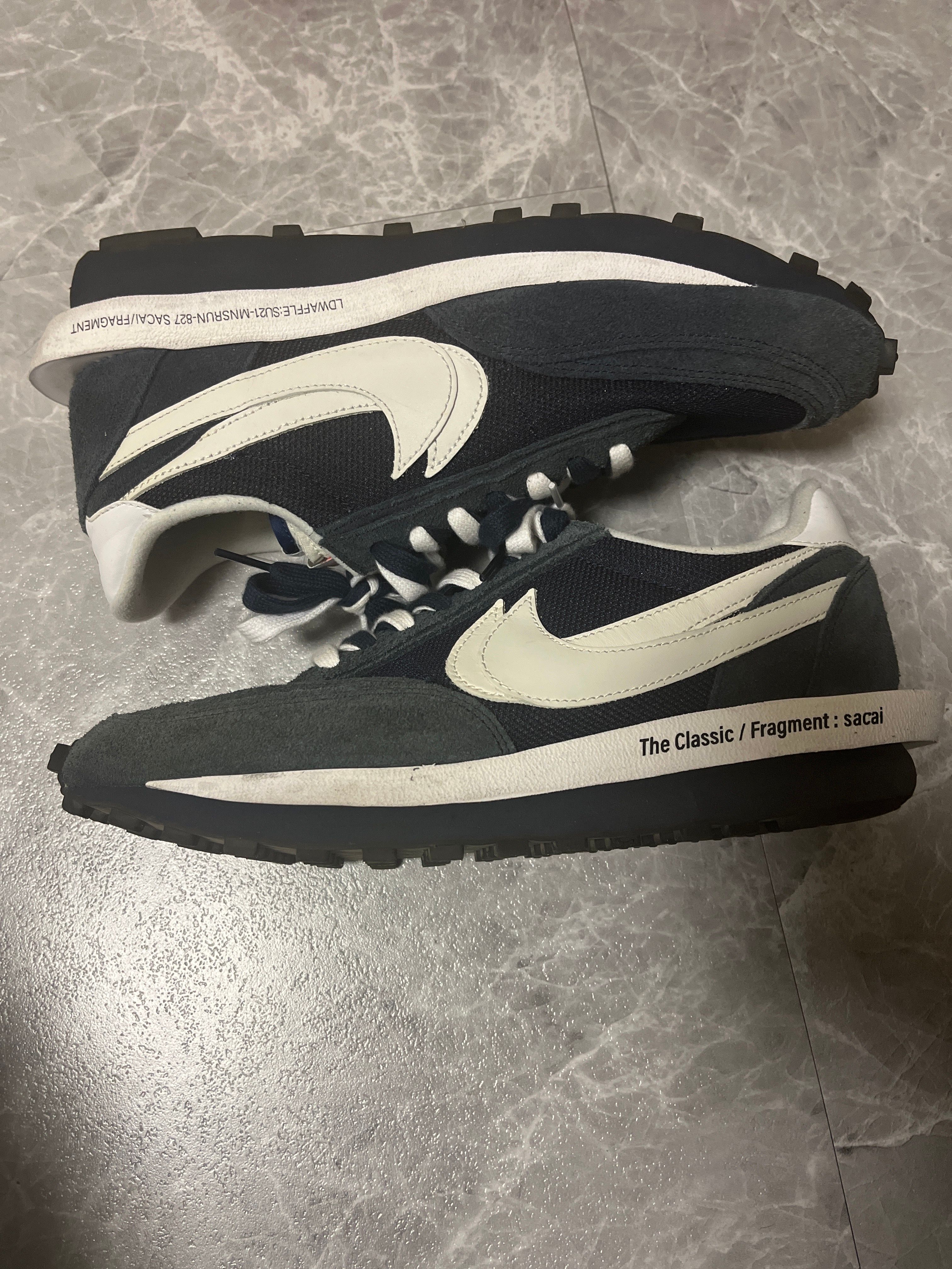 Fragment × sacai × Nike LD Waffle "Blackended Blue"