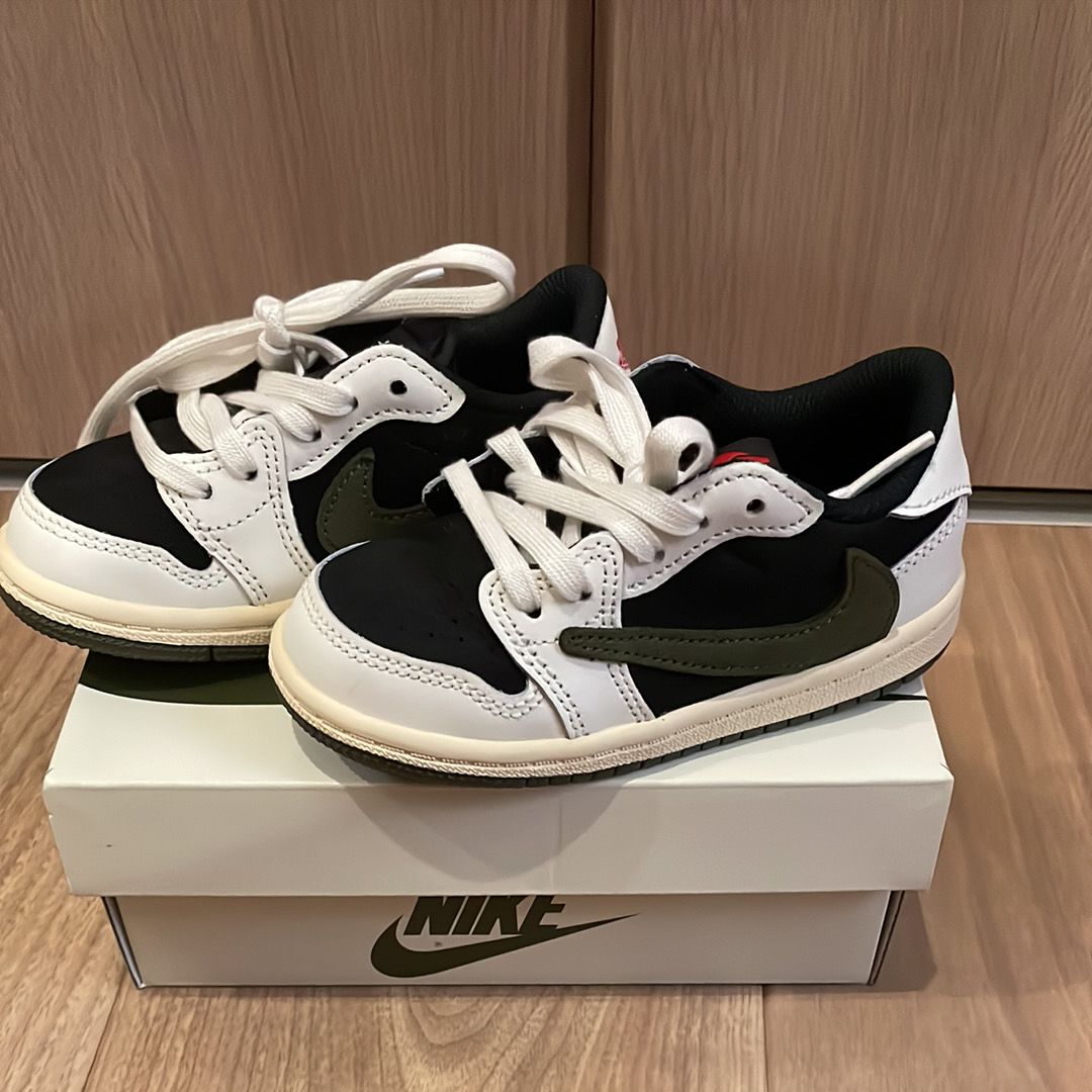 Travis Scott × Nike TD Jordan 1 Low OG "Medium Olive"