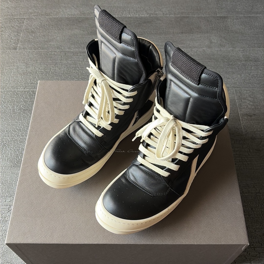 Rick Owens Women's FW25 Concordians Geobasket "Black/Milk/Milk"