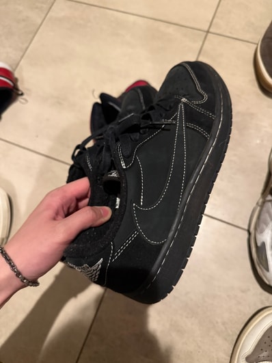 Travis Scott × Nike Air Jordan 1 Low OG SP "Black Phantom"