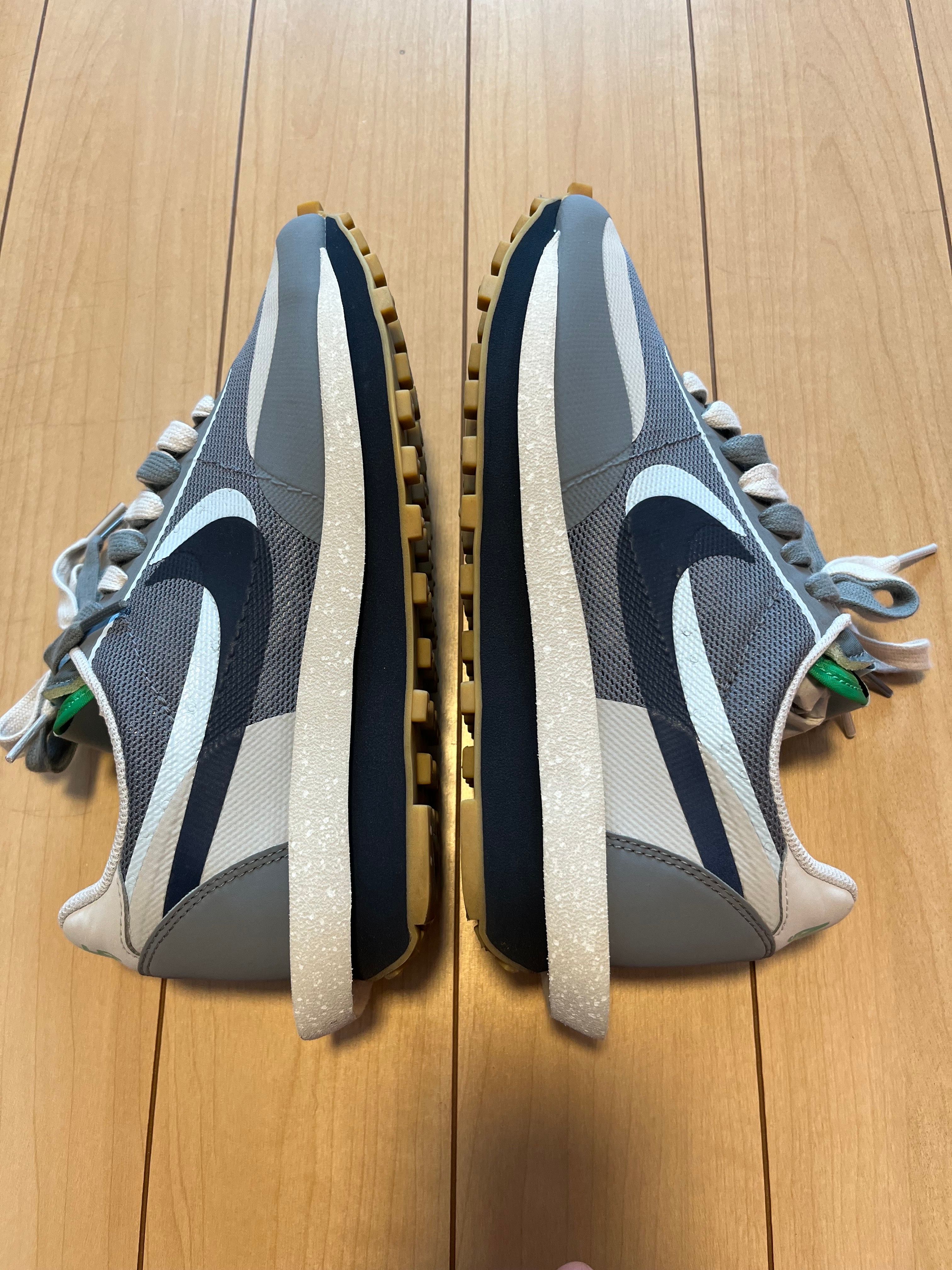 CLOT × Sacai × Nike LD Waffle "Grey Obsidian/Cool Grey"