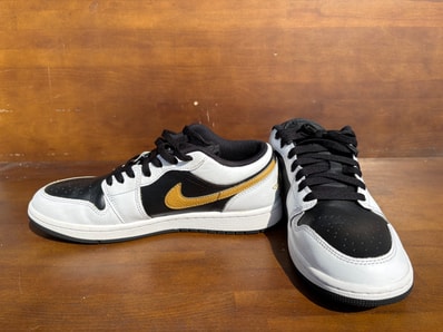 Nike Air Jordan 1 Low "White/Metallic Gold/Black"