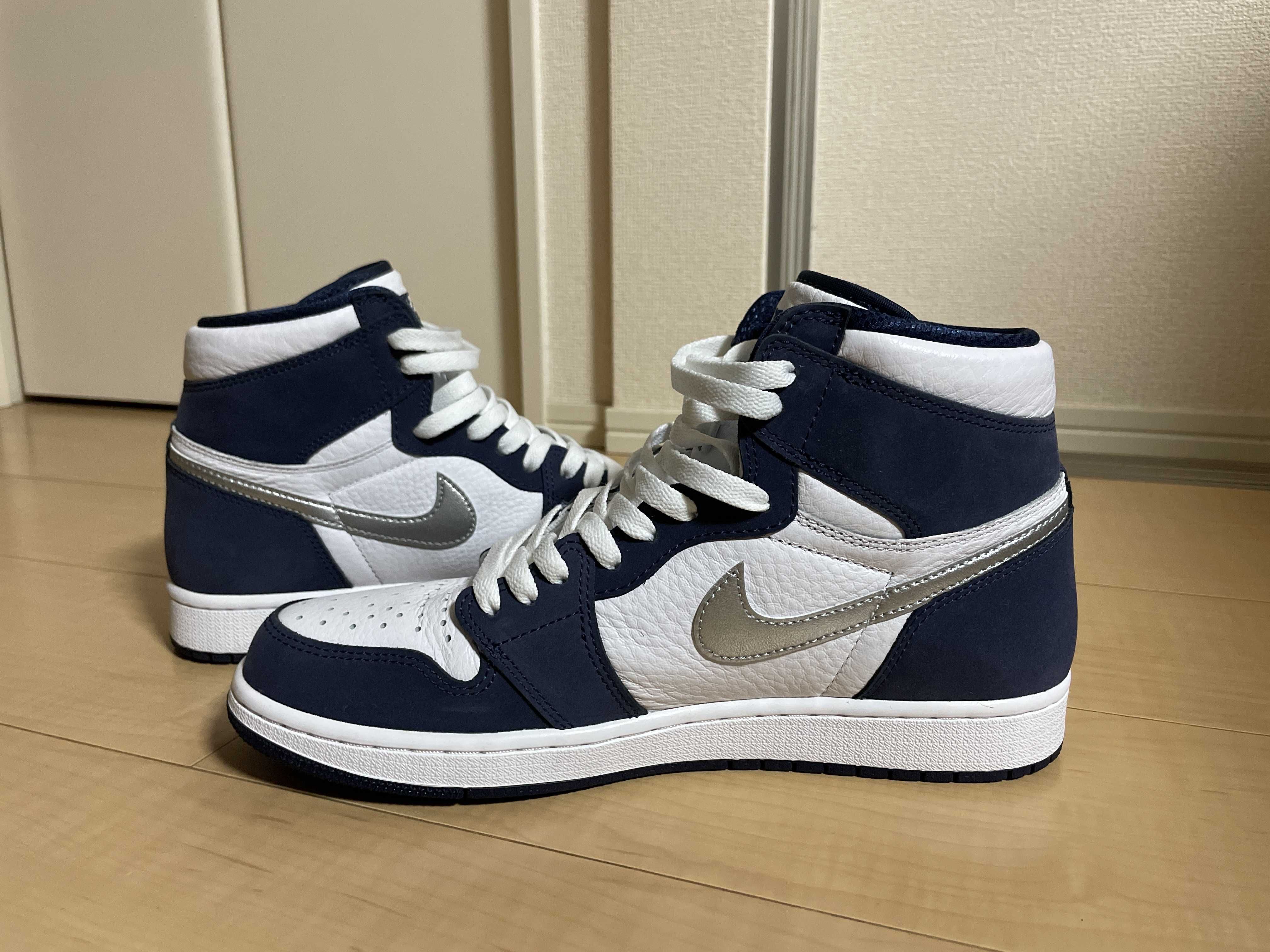Nike Air Jordan 1 High OG CO.JP "White/Midnight Navy" (2020) (Standard Box)