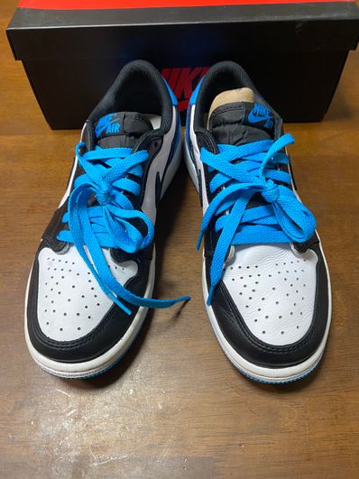 Nike Air Jordan 1 Low OG "Black and Dark Powder Blue/UNC"
