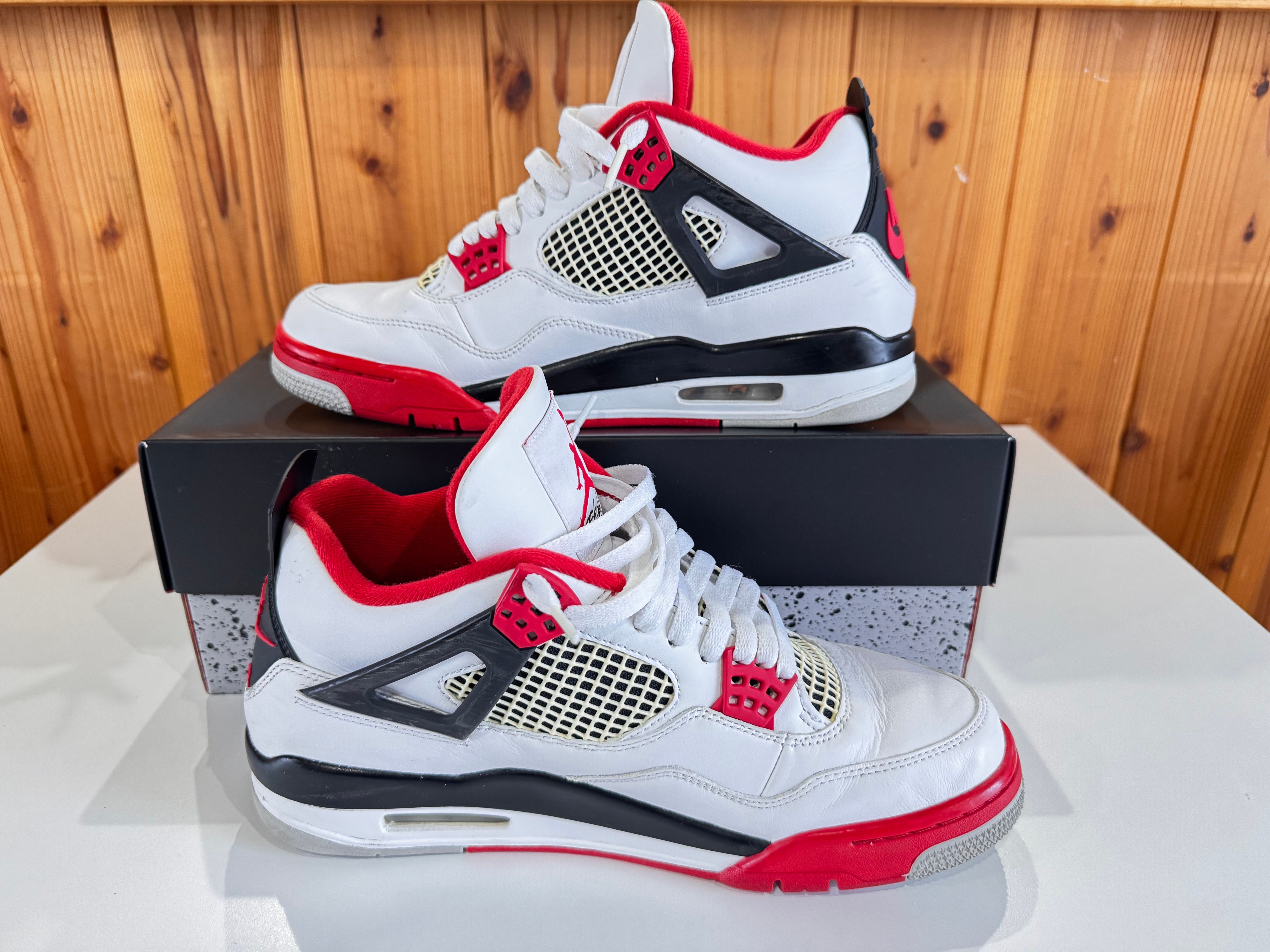 ナイキ エアジョーダン4 レトロ OG \"ファイアレッド\"(2020)27.5㎝ エアジョーダン4 ファイアレッドAIR JORDAN 4 OG FIRE RED(2020