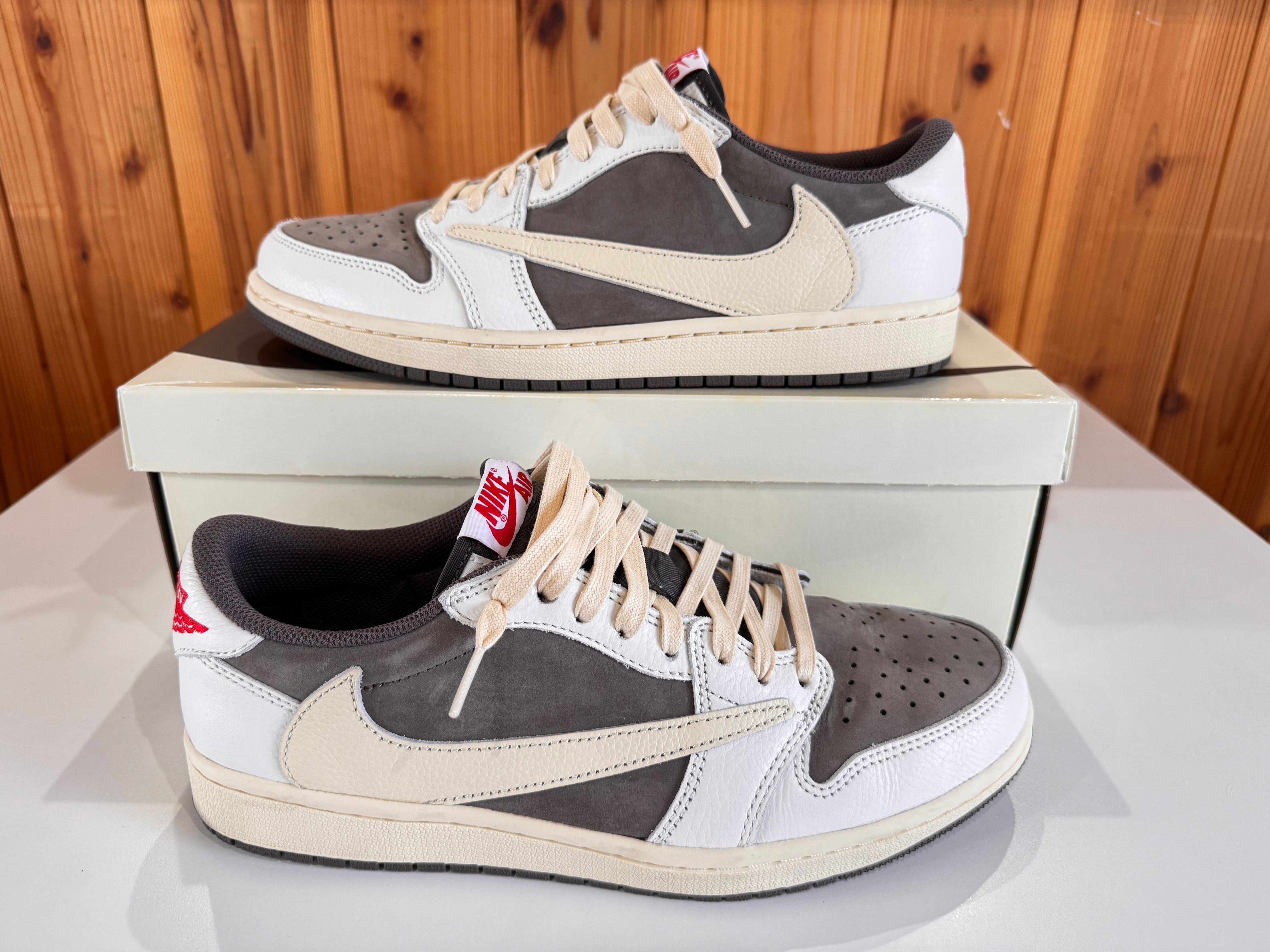 Travis Scott × Nike Air Jordan 1 Low OG SP "Reverse Mocha/Sail and Ridgerock"