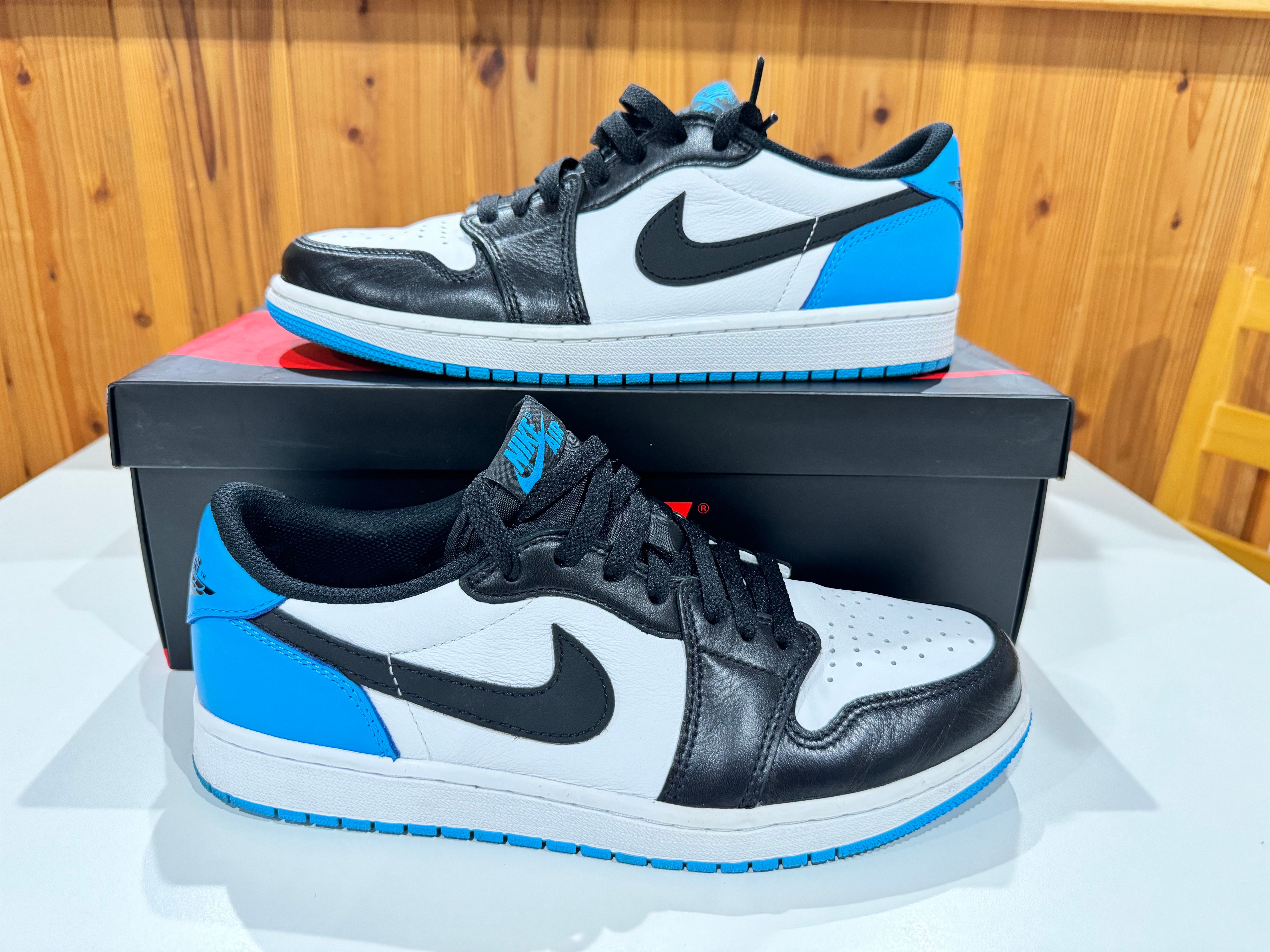 Nike Air Jordan 1 Low OG "Black and Dark Powder Blue/UNC"