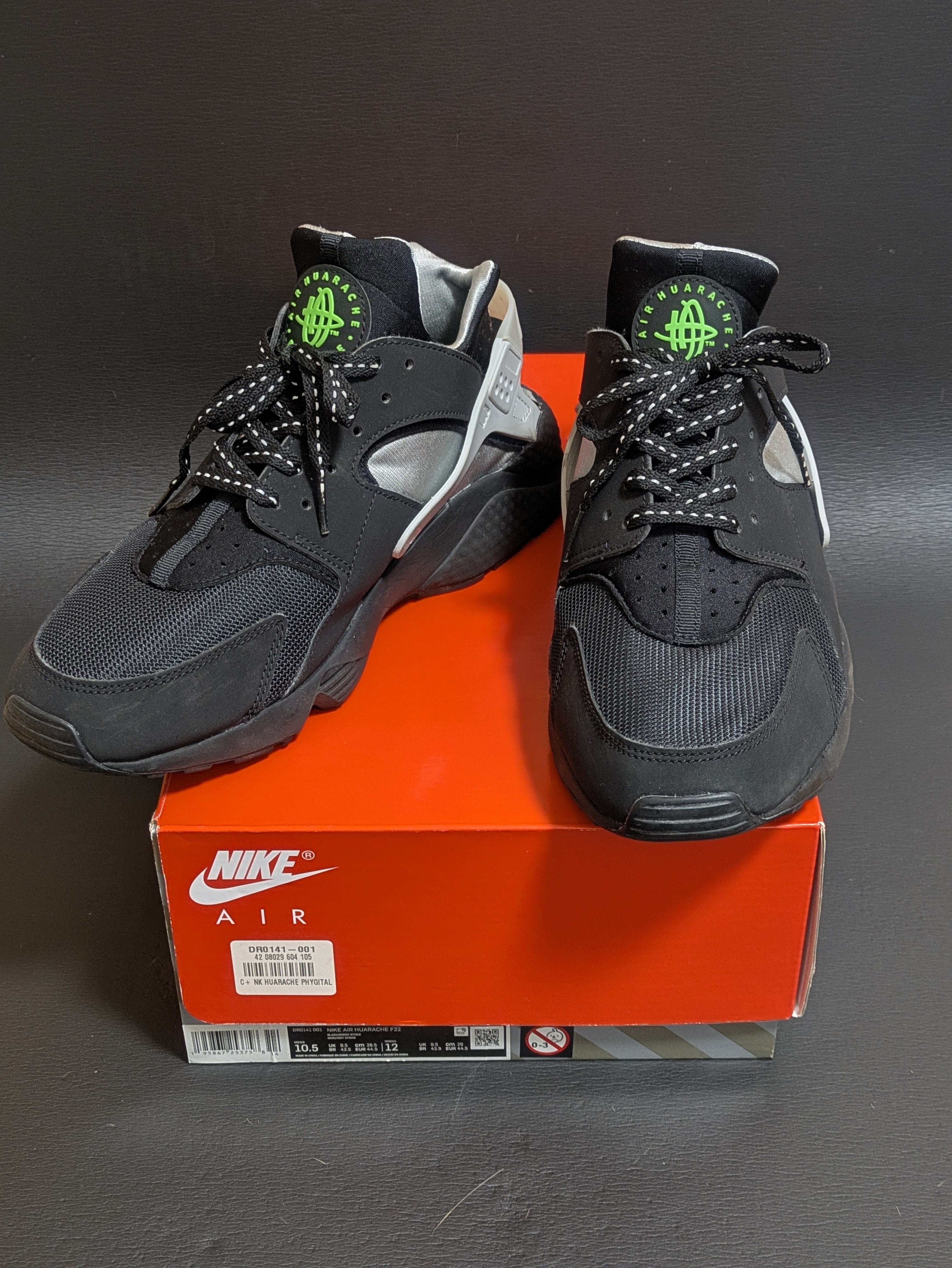 Nike Air Huarache F22 "Black/Neon Green"