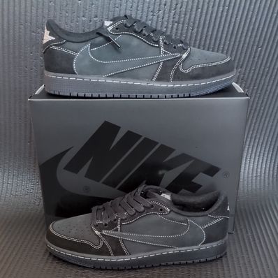 Travis Scott × Nike Air Jordan 1 Low OG SP "Black Phantom"