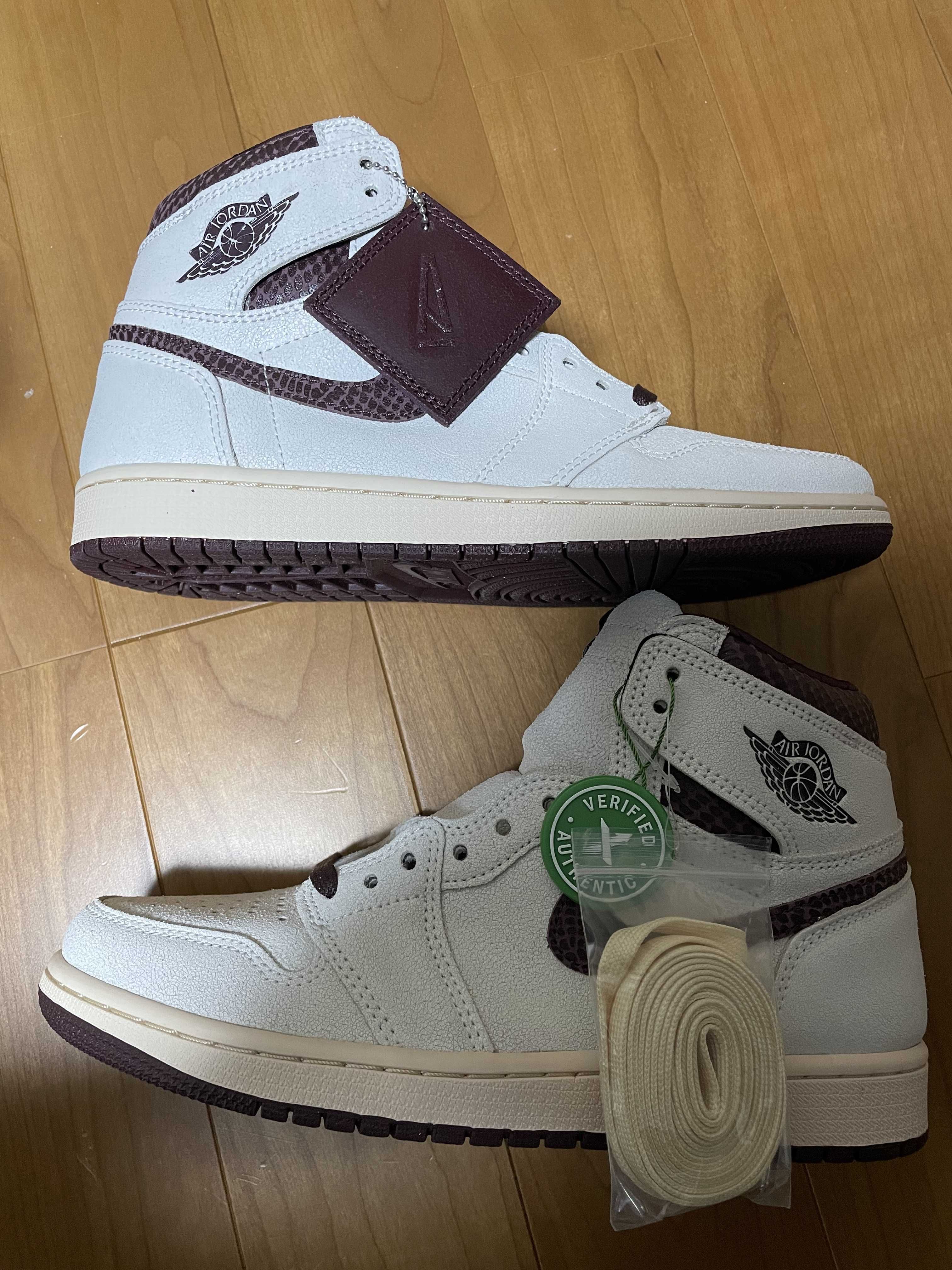 A Ma Maniere × Nike Air Jordan 1 Retro High OG "Sail and Burgundy"