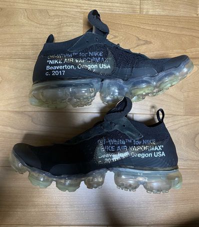 Off-White × Nike Air Vapormax "Black/Total Orange/Clear"