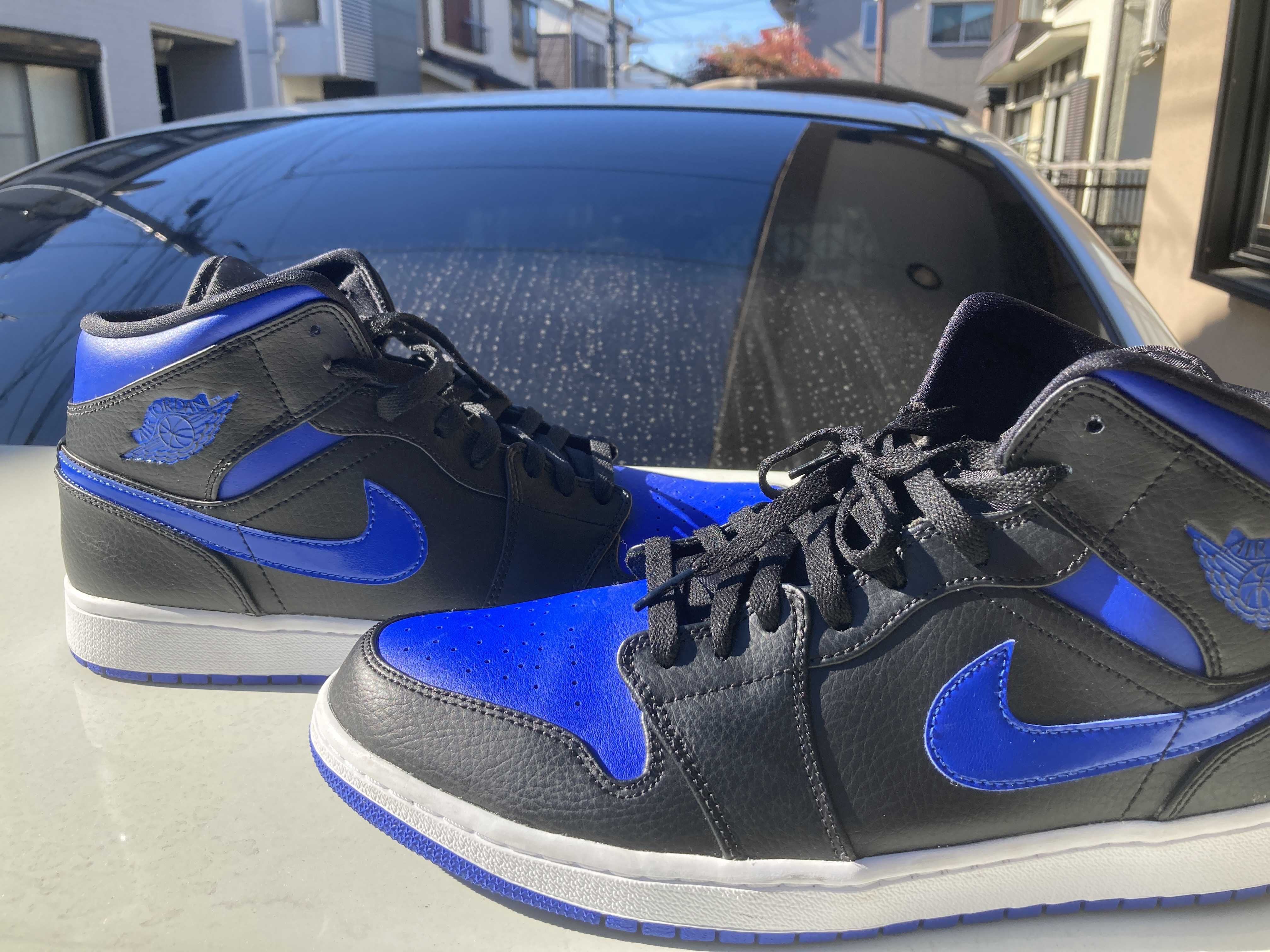 NIKE AIR JORDAN 1 MID "BLACK/BLUE"