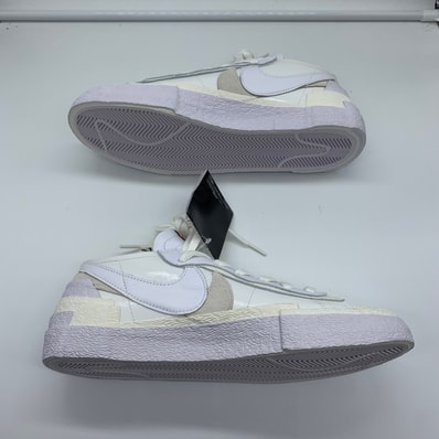 sacai × Nike Blazer Low "White Patent Leather"