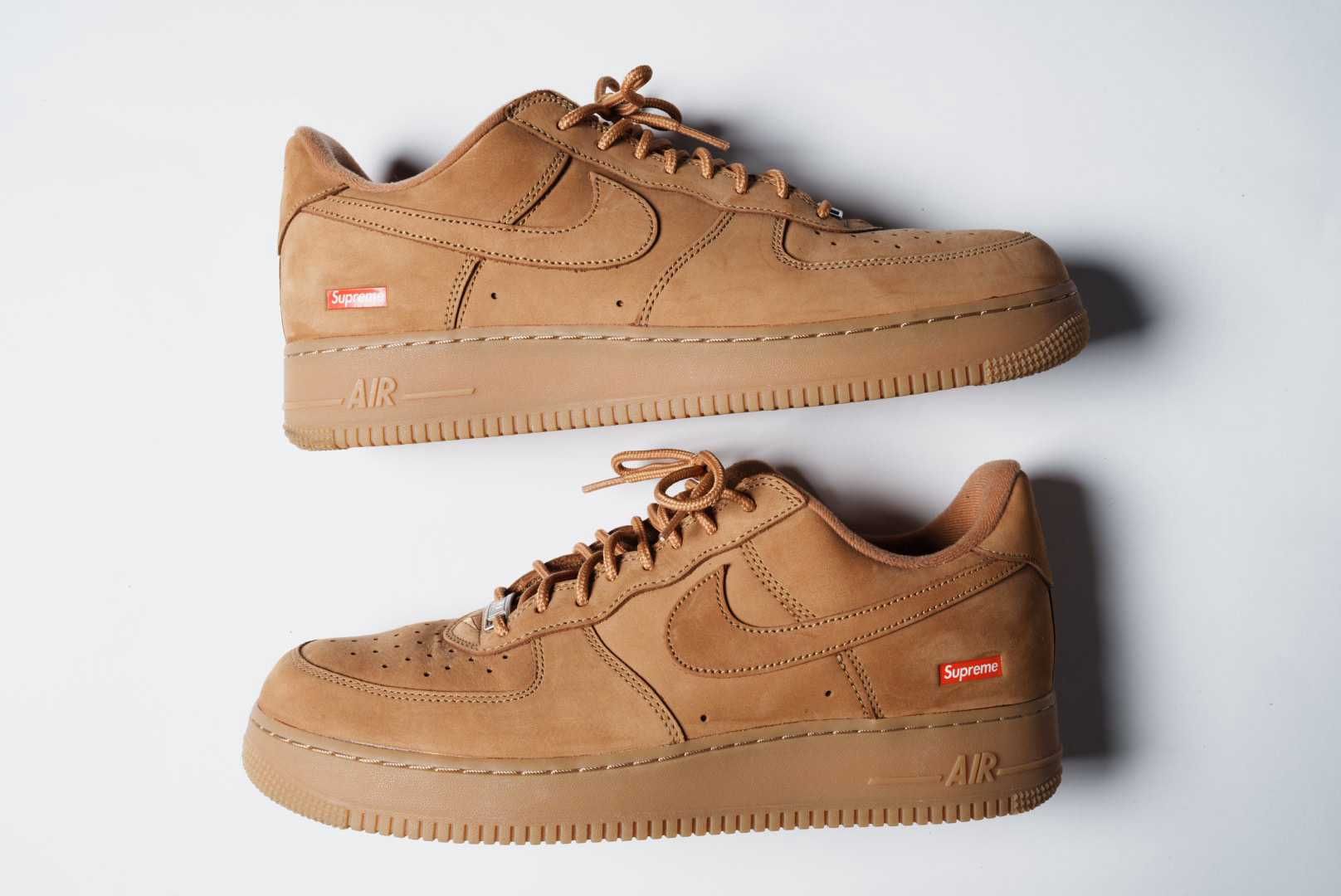 Supreme × Nike Air Force 1 Low "Flax/Wheat"
