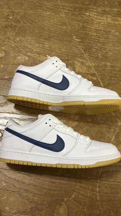 Nike SB Dunk Low "Orange Label White Navy"