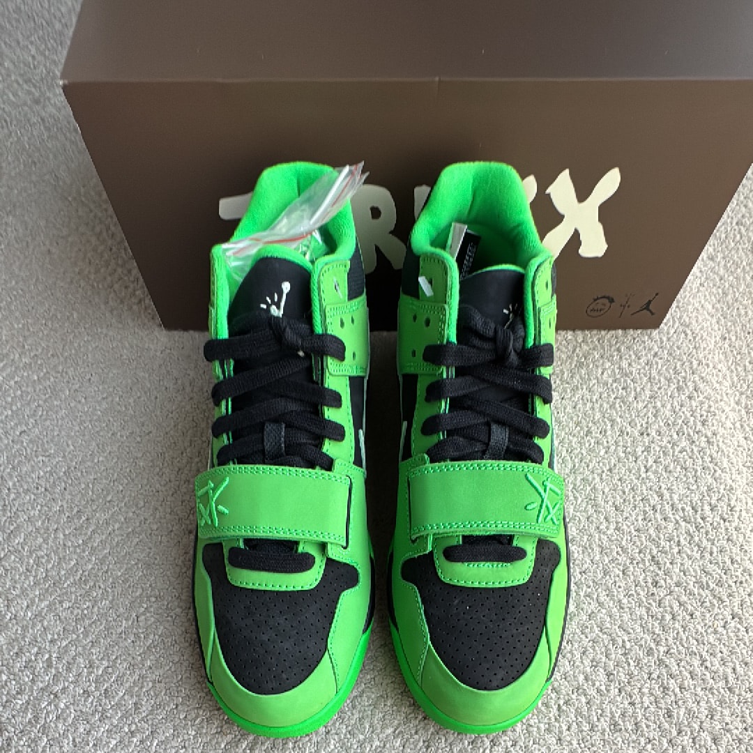 Travis Scott × Nike Jordan Jumpman Jack CJ1 T-Rexx "Green Spark"