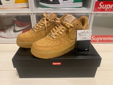 Supreme × Nike Air Force 1 Low "Flax/Wheat"